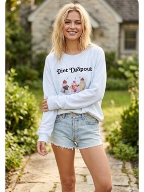 Wildfox White Tag with Black Lettering